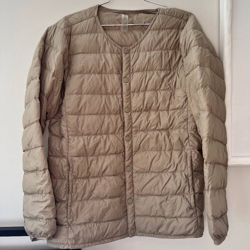 Outdoor Voices Softshield Tan Liner Jacket